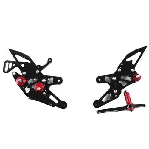 DARDDI fußrasten vorne Chopper Motorrad Einstellbare Fußrastenanlage Fußstützen Fußrasten Pedal Für GSX-R 600 2006-2010 Pedale Ruhefußstütze von DARDDI