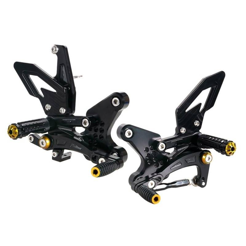 DARDDI fußrasten vorne Chopper Motorrad Einstellbare Fußstütze Fußrastenanlage Fuß Peg Für ZX4R ZX4RR ZX25R 2020-2024 Pedale Ruhefußstütze von DARDDI