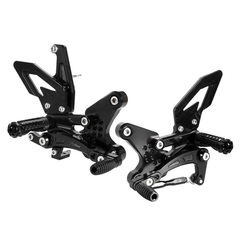 DARDDI fußrasten vorne Chopper Motorrad Einstellbare Fußstütze Fußrastenanlage Fuß Peg Für ZX4R ZX4RR ZX25R 2020-2024 Pedale Ruhefußstütze von DARDDI
