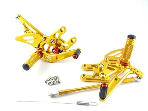 DARDDI fußrasten vorne Chopper Motorrad Einstellbare Hinten Set Fußrastenanlage Fuß Rest Für ZX10R 2004 2005 Pedale Ruhefußstütze von DARDDI