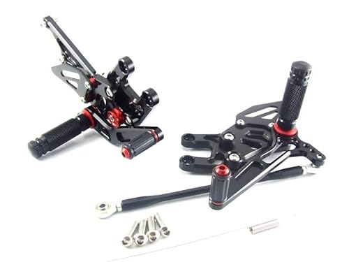 DARDDI fußrasten vorne Chopper Motorrad Einstellbare Hinten Set Fußrastenanlage Fuß Rest Für ZX10R 2004 2005 Pedale Ruhefußstütze von DARDDI