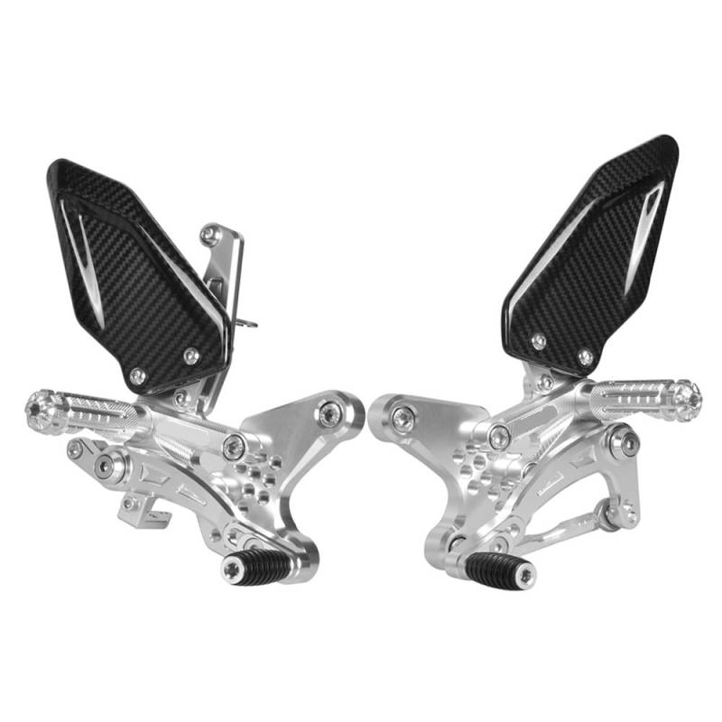 DARDDI fußrasten vorne Chopper Motorrad Einstellbare Hinten Set Fußrastenanlage Fußstütze Für ZX4R ZX4RR ZX25R 2020 2021 2022 2023 2024 Pedale Ruhefußstütze von DARDDI