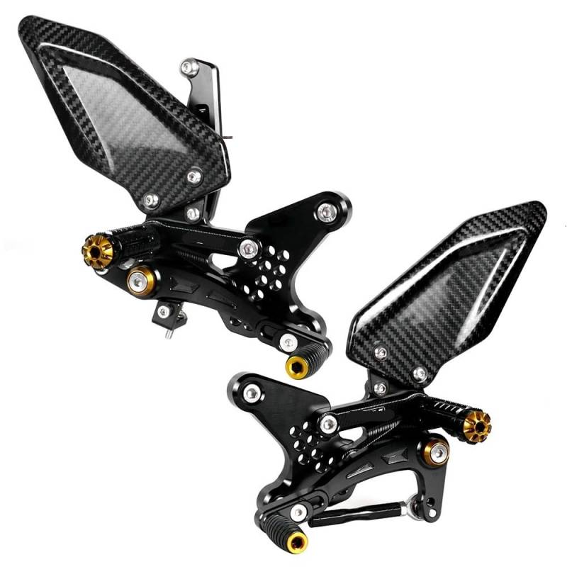 DARDDI fußrasten vorne Chopper Motorrad Einstellbare Hinten Set Fußrastenanlage Fußstütze Für ZX4R ZX4RR ZX25R 2020 2021 2022 2023 2024 Pedale Ruhefußstütze von DARDDI