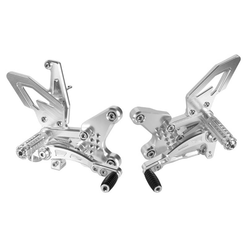 DARDDI fußrasten vorne Chopper Motorrad Einstellbare Hinten Set Fußrastenanlage Fußstütze Für ZX4R ZX4RR ZX25R 2020 2021 2022 2023 2024 Pedale Ruhefußstütze von DARDDI
