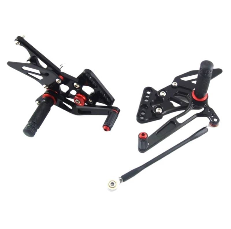 DARDDI fußrasten vorne Chopper Motorrad Einstellung Reiter Fußstützen Fußrastenanlage Fußrasten Zubehör Für GSX-R1000 2005-2006 Pedale Ruhefußstütze von DARDDI