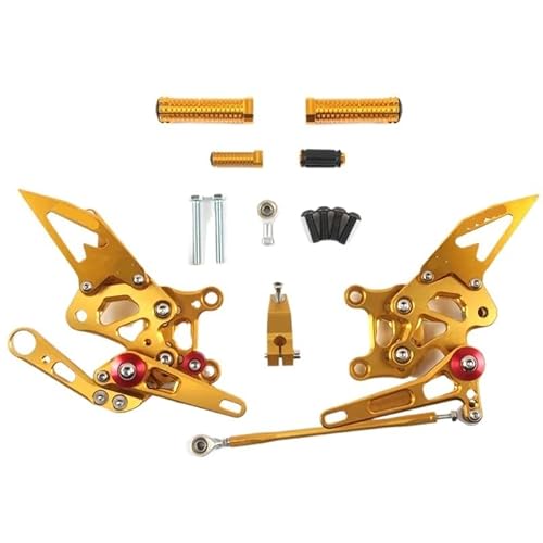 DARDDI fußrasten vorne Chopper Motorrad-Fußrasten Fahrer-Fußrastenanlage Fußrasten Verstellbare Fußstützen Für RSV4 R 2009 2010 2011 2012 Pedale Ruhefußstütze von DARDDI