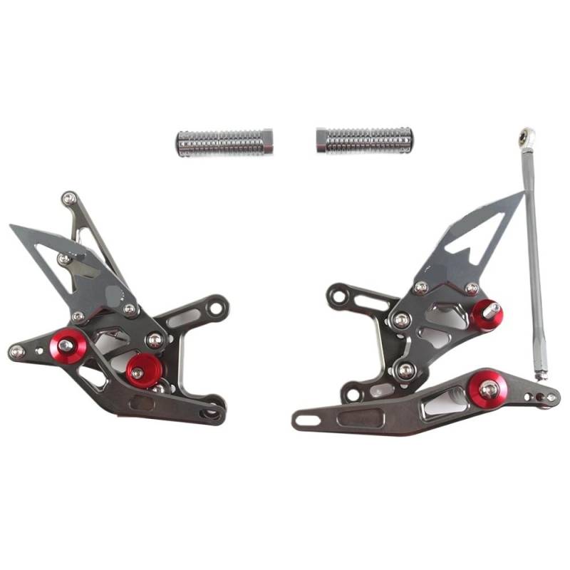 DARDDI fußrasten vorne Chopper Motorrad Fußrasten Reiter Fußrastenanlage Fußstütze Fußstütze Einstellbare Fußstützen Für YZF R1 2009 2010 2011 2012 2013 2014 Pedale Ruhefußstütze von DARDDI