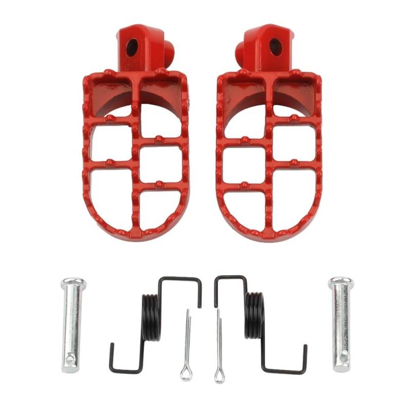 DARDDI fußrasten vorne Chopper Motorrad Fußrasten stützen Fußrasten für PW50 80 TW200 XR50R CRF50 CRF70 CRF80 CRF100F Motorrad Dirt Pit Bike Pedale Ruhefußstütze von DARDDI