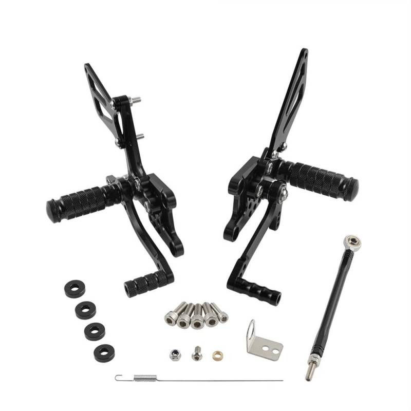DARDDI fußrasten vorne Chopper Motorrad Fußrastenanlage Fußstützen Fußrastenanlage Für GSXR600 1997 1998 1999 2000 2001 2002 2003 2004 2005 Pedale Ruhefußstütze von DARDDI