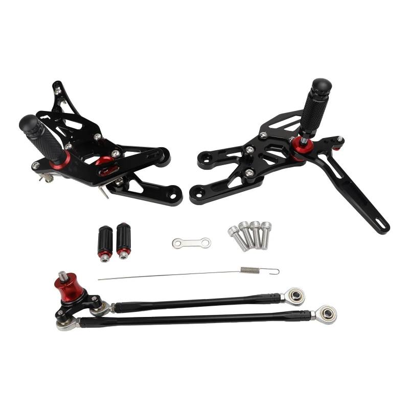 DARDDI fußrasten vorne Chopper Motorrad Hinten Sets Fußrasten Fußstütze Für CBR600RR 2003-2006 CBR1000RR 2004-2007 Pedale Ruhefußstütze von DARDDI