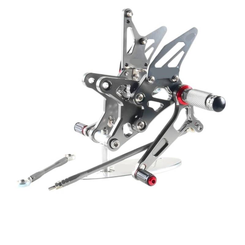 DARDDI fußrasten vorne Chopper Motorrad Teile Fußstütze Einstellbare Hinten Sets Fußrasten Für ZX-6R 2009-2024 Pedale Ruhefußstütze von DARDDI