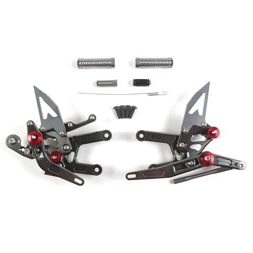 DARDDI fußrasten vorne Chopper Motorrad Zubehör Fußstütze Reiter Fußrastenanlage Fuß Peg Pedal Für YZF R6 2017-2023 Pedale Ruhefußstütze von DARDDI