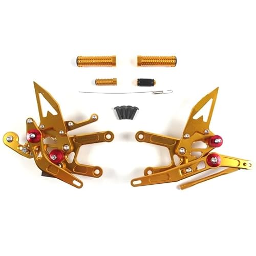 DARDDI fußrasten vorne Chopper Motorrad Zubehör Fußstütze Reiter Fußrastenanlage Fuß Peg Pedal Für YZF R6 2017-2023 Pedale Ruhefußstütze von DARDDI