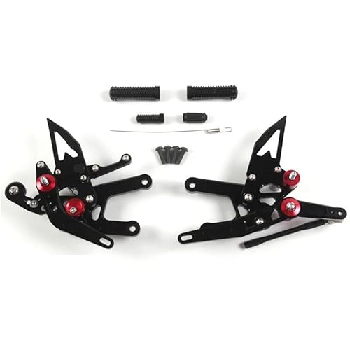 DARDDI fußrasten vorne Chopper Motorrad Zubehör Fußstütze Reiter Fußrastenanlage Fuß Peg Pedal Für YZF R6 2017-2023 Pedale Ruhefußstütze von DARDDI