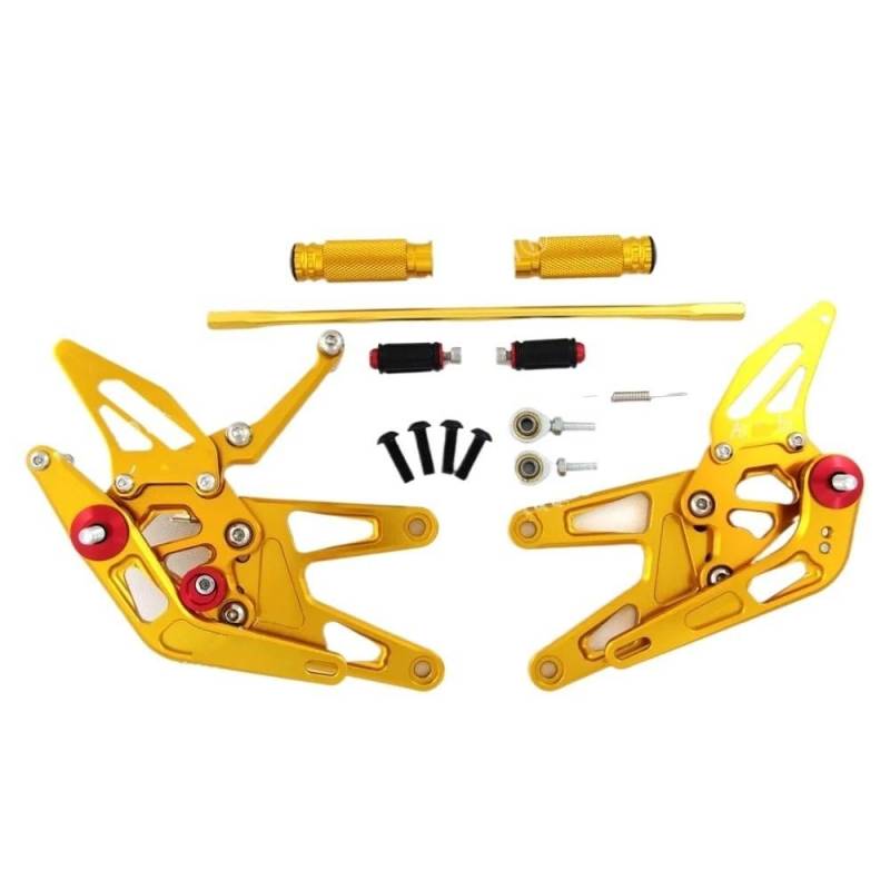 DARDDI fußrasten vorne Chopper Motorräder Fußrastenanlage Fußstütze Einstellbare Rück Sets Fußrasten Pedal Für YZF R6 2003 2004 2005 Pedale Ruhefußstütze von DARDDI