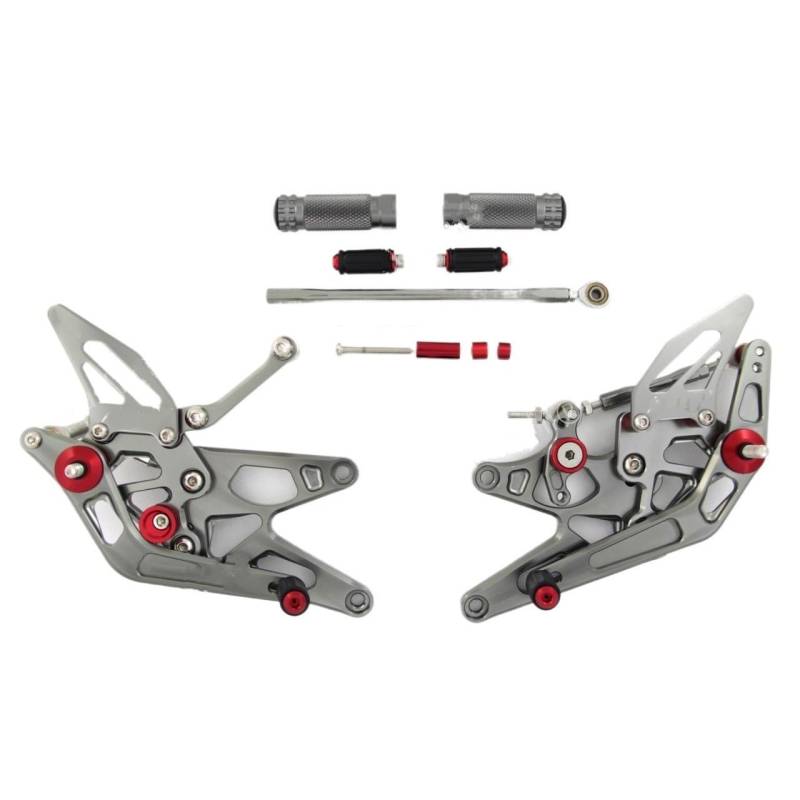 DARDDI fußrasten vorne Chopper Motorräder Fußrastenanlage Fußstütze Einstellbare Rück Sets Fußrasten Pedal Für YZF R6 2003 2004 2005 Pedale Ruhefußstütze von DARDDI
