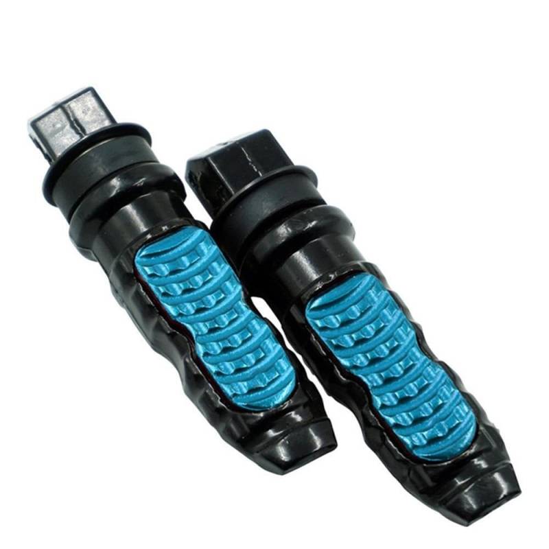 DARDDI fußrasten vorne Chopper Universal Aluminium Motorrad Hinten Beifahrer Fußrasten Pedale Fußstütze Roller Fußraste Motorrad Pedal Modifikation Pedale Ruhefußstütze von DARDDI