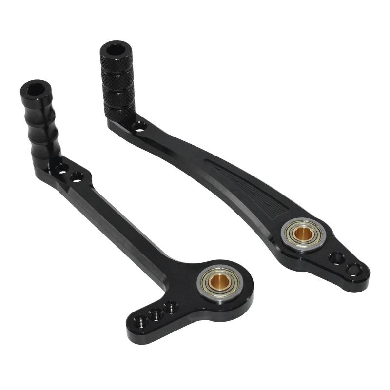 DARDDI fußrasten vorne Chopper Universal Motorrad Einstellbare Schalt Bremshebel Schaltpedal Kit Pedale Ruhefußstütze von DARDDI