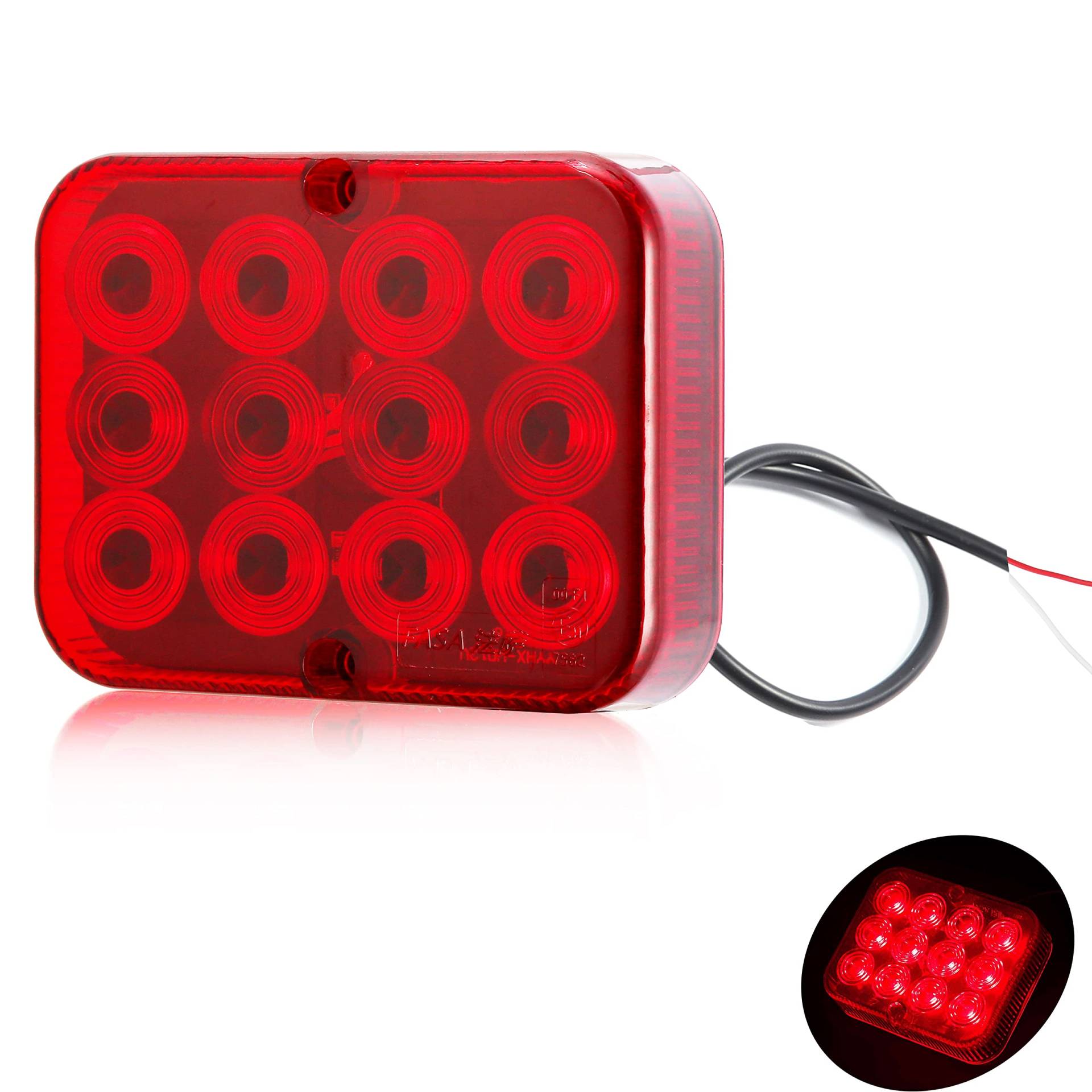 DARKGUARD LED Rot Nebelschluß-Leuchte Beleuchtung Anhänger 1piece 12v mit E Prüfzeichen,KFZ Nebel Lampe Nebelleuchte LED Rückleuchten Anhänger Heckleuchten Wasserdicht für Wohnwagen LKW DARKGUARD LED Rot Nebelschluß-Leuchte Beleuchtung Anhänger 1piece 12v mit E Prüfzeichen,KFZ Nebel Lampe Nebelleuchte LED Rückleuchten Anhänger Heckleuchten Wasserdicht für Wohnwagen LKW von DARKGUARD