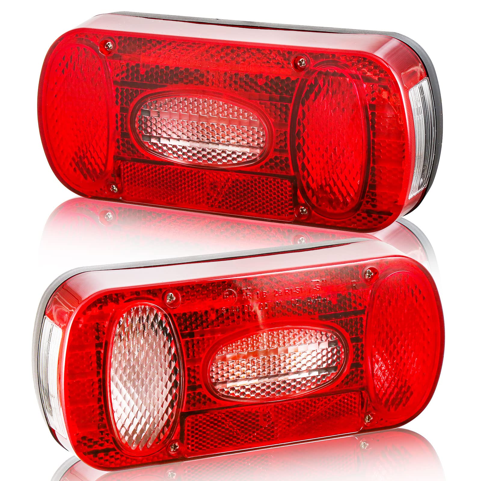 DARKGUARD Rückleuchten Satz Anhänger 12v,mit E4 Prüfzeichen,7Funktion 2pcs Halogen Rücklicht Anhänger Set mit Nebelscheinwerfer,Rückfahrleuchte,Wasserdicht Heckleuchten Rücklicht Anhängerbeleuchtung DARKGUARD Rückleuchten Satz Anhänger 12v,mit E4 Prüfzeichen,7Funktion 2pcs Halogen Rücklicht Anhänger Set mit Nebelscheinwerfer,Rückfahrleuchte,Wasserdicht Heckleuchten Rücklicht Anhängerbeleuchtung von DARKGUARD