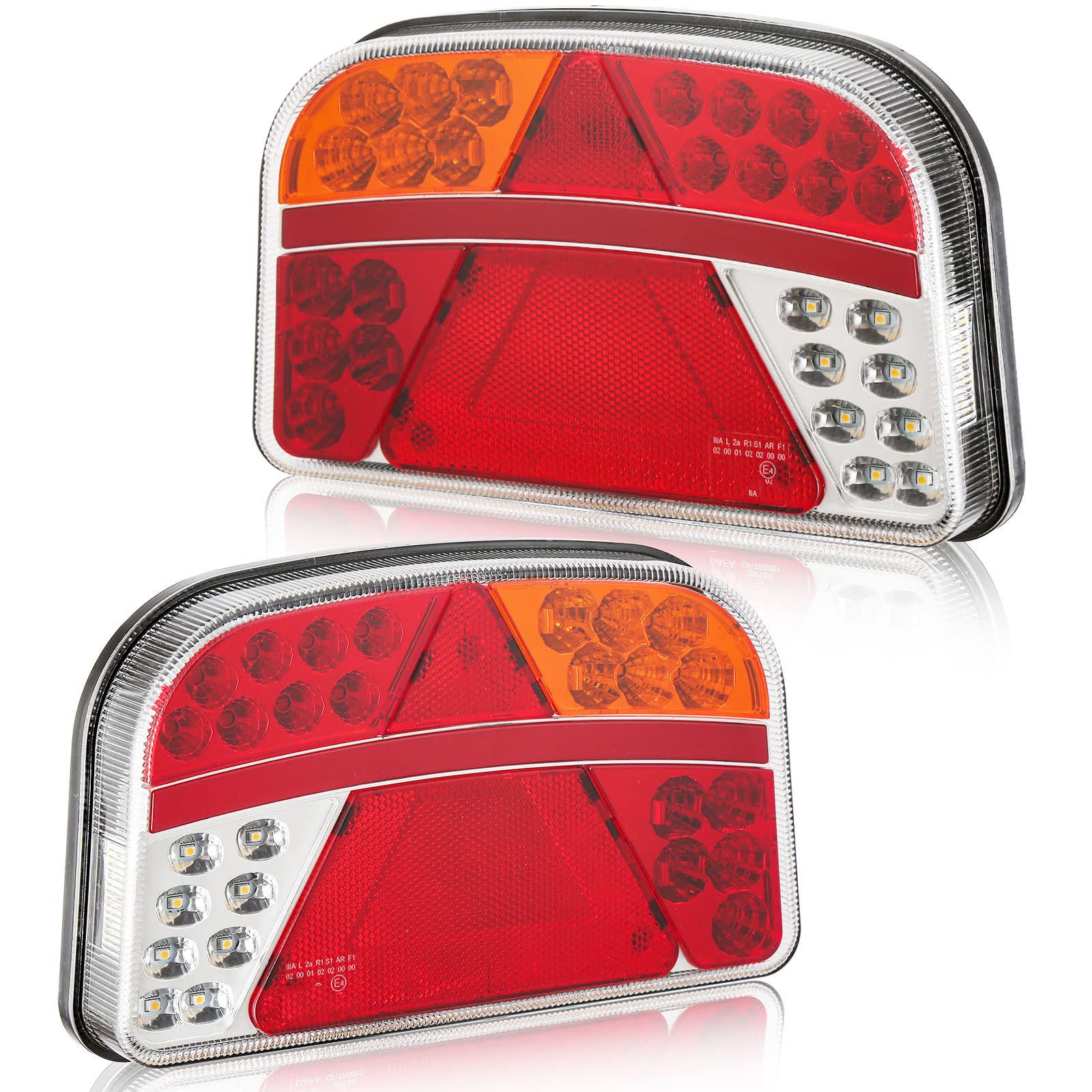 DARKGUARD Rückleuchten Satz für Anhänger Led 12/24V,7Funktion 2pcs Rücklicht Anhänger Set,mit E Prüfzeichen,Wasserdicht Heckleuchten Anhänger,Rücklicht Anhängerbeleuchtung Led für Wohnwagen KFZ PKW DARKGUARD Rückleuchten Satz für Anhänger Led 12/24V,7Funktion 2pcs Rücklicht Anhänger Set,mit E Prüfzeichen,Wasserdicht Heckleuchten Anhänger,Rücklicht Anhängerbeleuchtung Led für Wohnwagen KFZ PKW von DARKGUARD