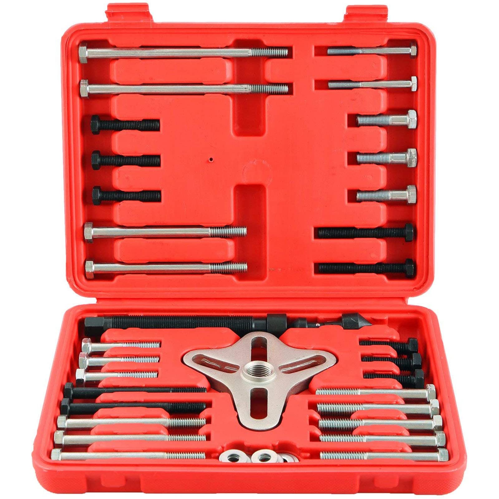 DASBET 46tlg Lenkrad Abzieher 2/3-Armig Lenkradabzieher Ausdrücker Harmonic Balancer Puller Set, Steering Wheel Puller, Gear Puller, Crank Shaft Pulley w/Case DASBET 46tlg Lenkrad Abzieher 2/3-Armig Lenkradabzieher Ausdrücker Harmonic Balancer Puller Set, Steering Wheel Puller, Gear Puller, Crank Shaft Pulley w/Case von DASBET