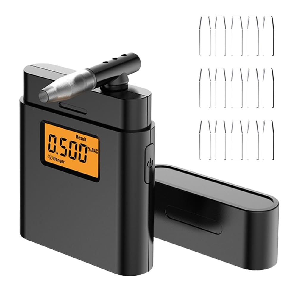DASIAUTOEM Alkoholtester, Polizeigenau, Atemalkoholtestgerät, Alkoholtester Polizeigenau, Digitaler Atemalkoholtester mit Halbleiter Sensor für den privaten und professionellen Einsatz zu Hause DASIAUTOEM Alkoholtester, Polizeigenau, Atemalkoholtestgerät, Alkoholtester Polizeigenau, Digitaler Atemalkoholtester mit Halbleiter Sensor für den privaten und professionellen Einsatz zu Hause von DASIAUTOEM