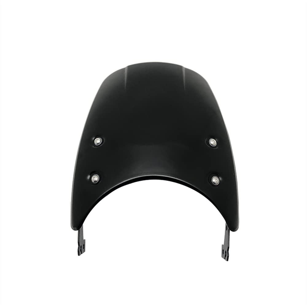 Windschild Motorrad Für Du&Cati Scrambler 400 800 Classic Icon 2015-2021 2019 2020 Motorrad Aluminium Windschutzscheibe Windschutzscheibe Windabweiser Schutz(Black) von DASTOP
