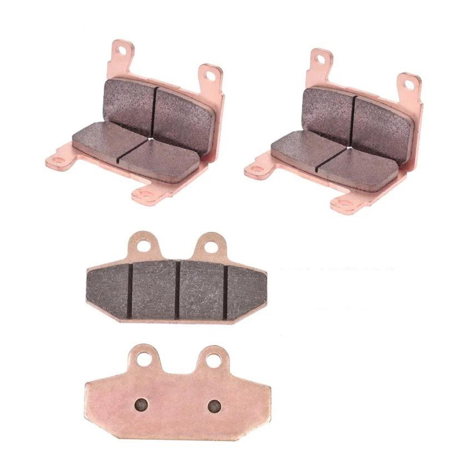 DATOUJLS Für HAR/LEY DAVID/SON FLHC S FXST FLSL FXBR S FLDE FXBB Für Street Bob FLFBS FXFB FXBS Für Fat Boy FXLRS Für Low Rider FLSB Sport Bremsbeläge Motorrad Bremsbeläge(Copper one set) von DATOUJLS