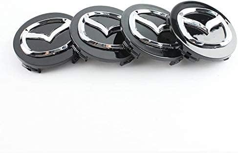 4 Stück 56mm Auto-Nabenkappen für Mazda Speed MS MX3 CX3 CX5 2 3 6 323 626 RX8 RX7,Radnaben Auto Zubehör,Radnabenabdeckung,Nabendeckel. von DAWAA