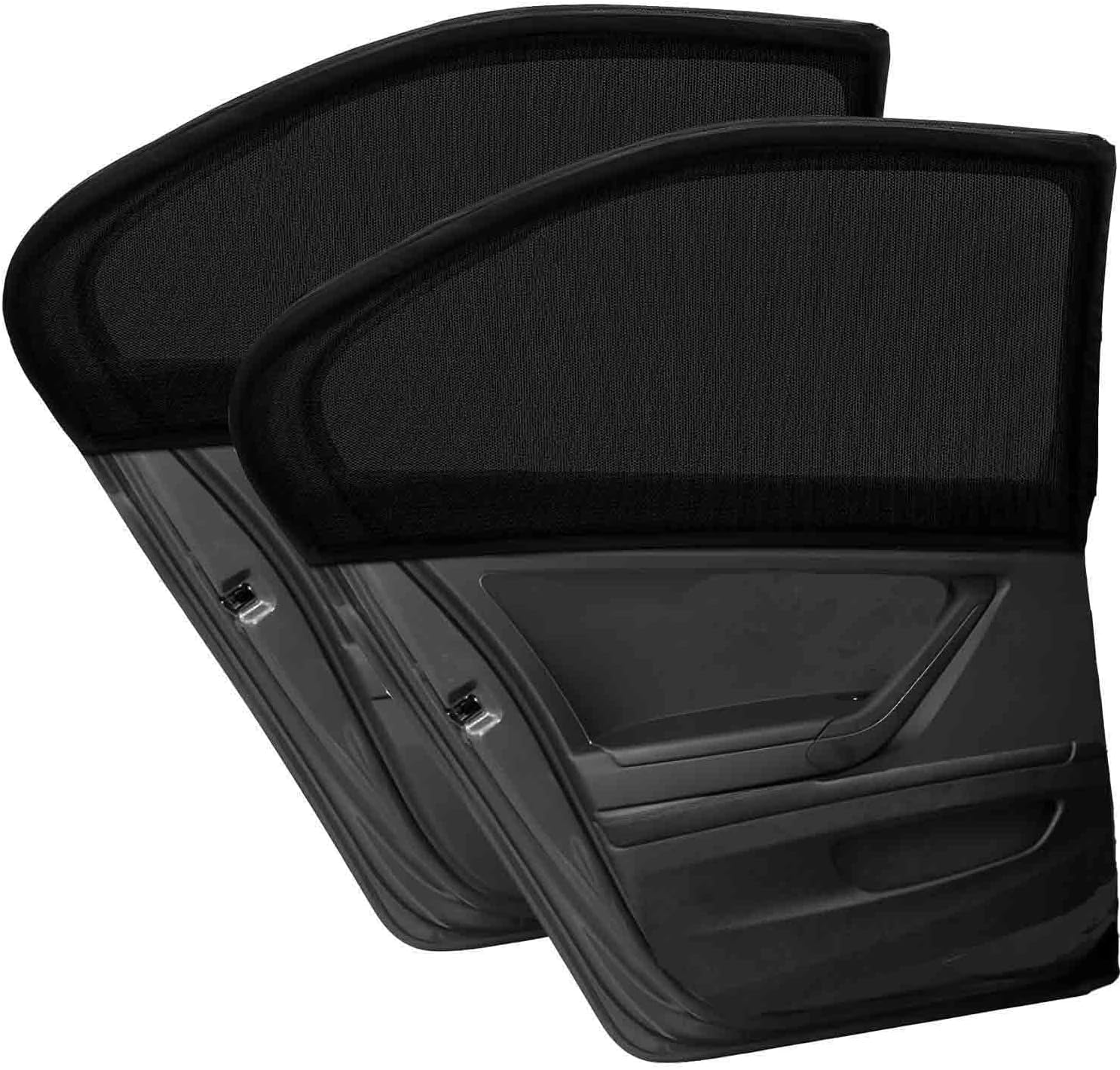 2 Stück Auto Sonnenblende für Seitenfenster für VW T-ROC 2021 2022 2023 2024, Autoscheiben Sonnenschutz Innen Autofenster Kinder Seitenfenster Bildschirm,Front Window von DAWANGHAIJUN