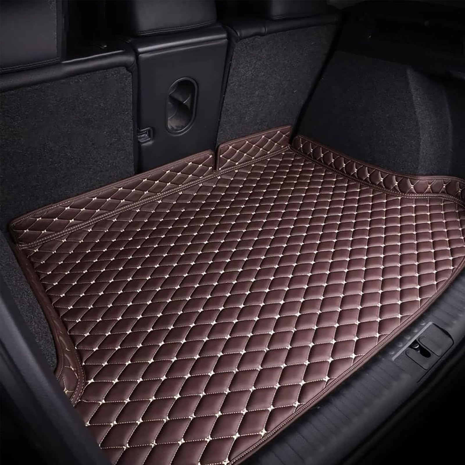 Auto Leder Kofferraummatten für Jaguar E-PACE 2017-2023, Kofferraumwanne Teppich Wasserdicht Kratzfest Cargo Schutzmatte Innenraum ZubehöR,F/Coffee Auto Leder Kofferraummatten für Jaguar E-PACE 2017-2023, Kofferraumwanne Teppich Wasserdicht Kratzfest Cargo Schutzmatte Innenraum ZubehöR,F/Coffee von DAWSERF