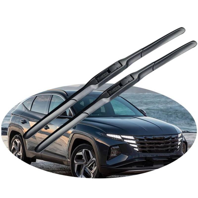 Wischerblätter-Kit Satz Front wischerblätter für Hyundai Per Tucson NX4 2020 2021 2022, Scheibenwischer Zubehör von DAYKET