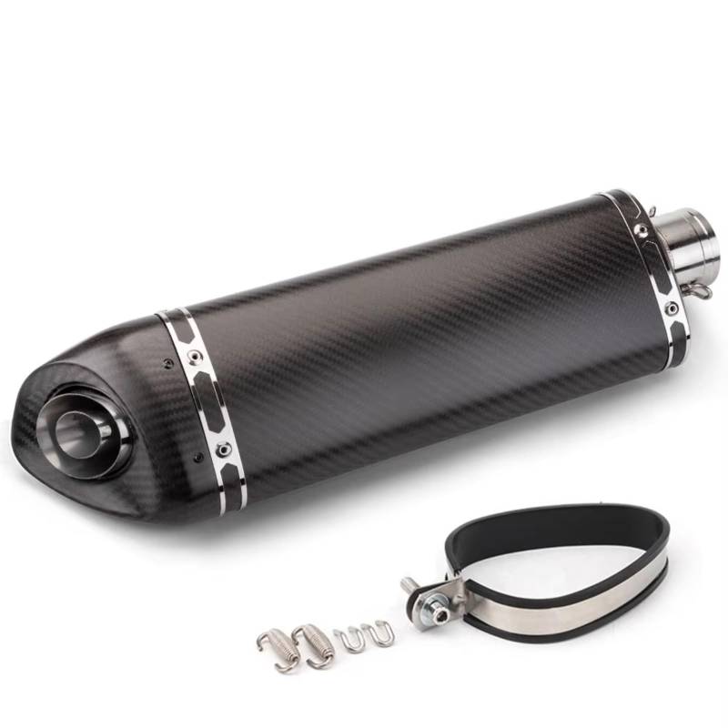 DAYOTIE Kompatibel Mit CB1000R-Motorradzubehör, 51 Mm Motorradauspuffrohr, Universelles Motorradauspuffrohr, Modifiziertes Endrohr, Schräger Dreieckschalldämpfer Motorrad Mittelrohr(F) von DAYOTIE