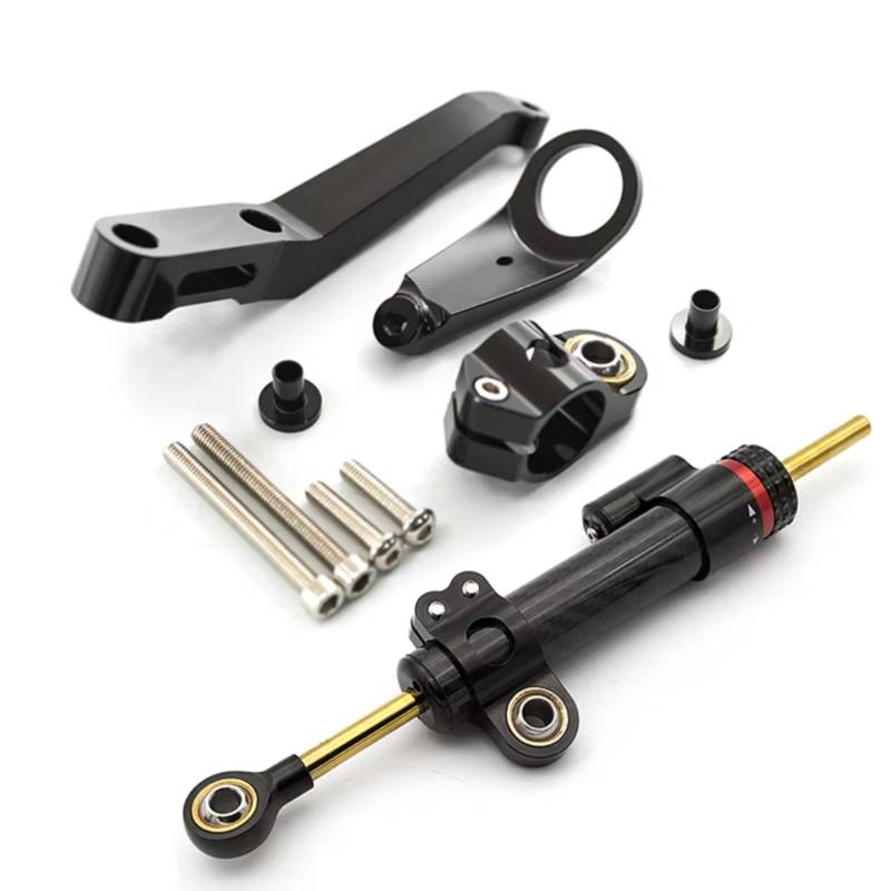 DAYOTIE Lenkungsdämpfer Kompatibel Mit CBR954RR 2003 2002 Motorräder Lenkungsdämpfer Stabilisator Dämpfer Halterung Kit Teile Universal Zubehör(Black) von DAYOTIE