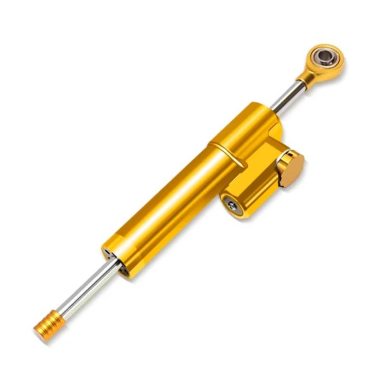 DAYOTIE Lenkungsdämpfer Kompatibel Mit MT09 2021-2024 Motorrad Stabilisator Lenkungsdämpfer Halterungssatz Dämpferstabilisator Zubehör Einstellbar Universell(Yellow) von DAYOTIE