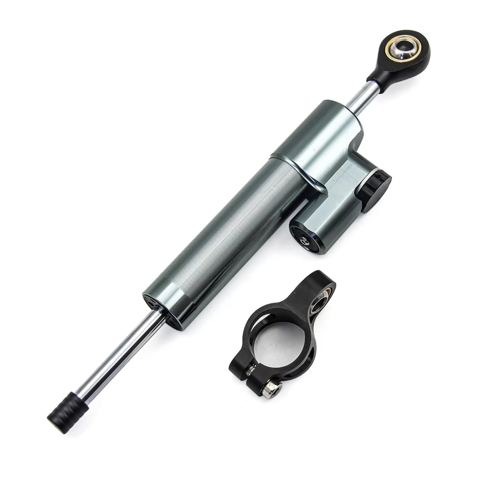 DAYOTIE Lenkungsdämpfer Kompatibel Mit Ninja 300 Für EX300 2013–2017 2014 2015 Motorrad Lenkungsdämpfer Stabilisator Einstellbarer Linearer Stoßdämpfer(Gray) von DAYOTIE