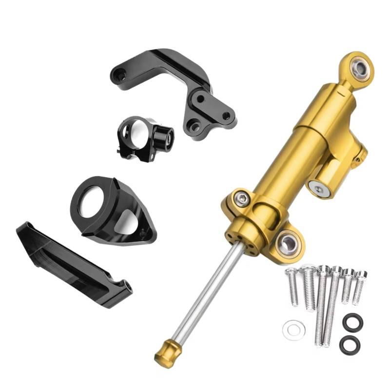 DAYOTIE Lenkungsdämpfer Kompatibel Mit Suzuki Für GSXR1000 2009–2015 Motorrad Dämpfer Lenkung Stabilisieren Montagehalterung Unterstützung Für Lineare Absorber(Yellow) von DAYOTIE