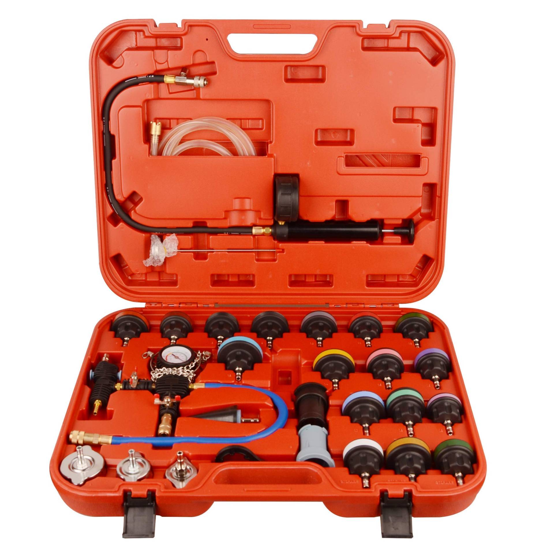 DAYUAN 28-TLG Kühlsystemtester Kühlerabdrückgerät Kühler Druck Prüfung Abdrückgerät Kühlsystem Tester abdrücken Prüfgerät Wassertank Lecksucher Werkzeug DAYUAN 28-TLG Kühlsystemtester Kühlerabdrückgerät Kühler Druck Prüfung Abdrückgerät Kühlsystem Tester abdrücken Prüfgerät Wassertank Lecksucher Werkzeug von DAYUAN