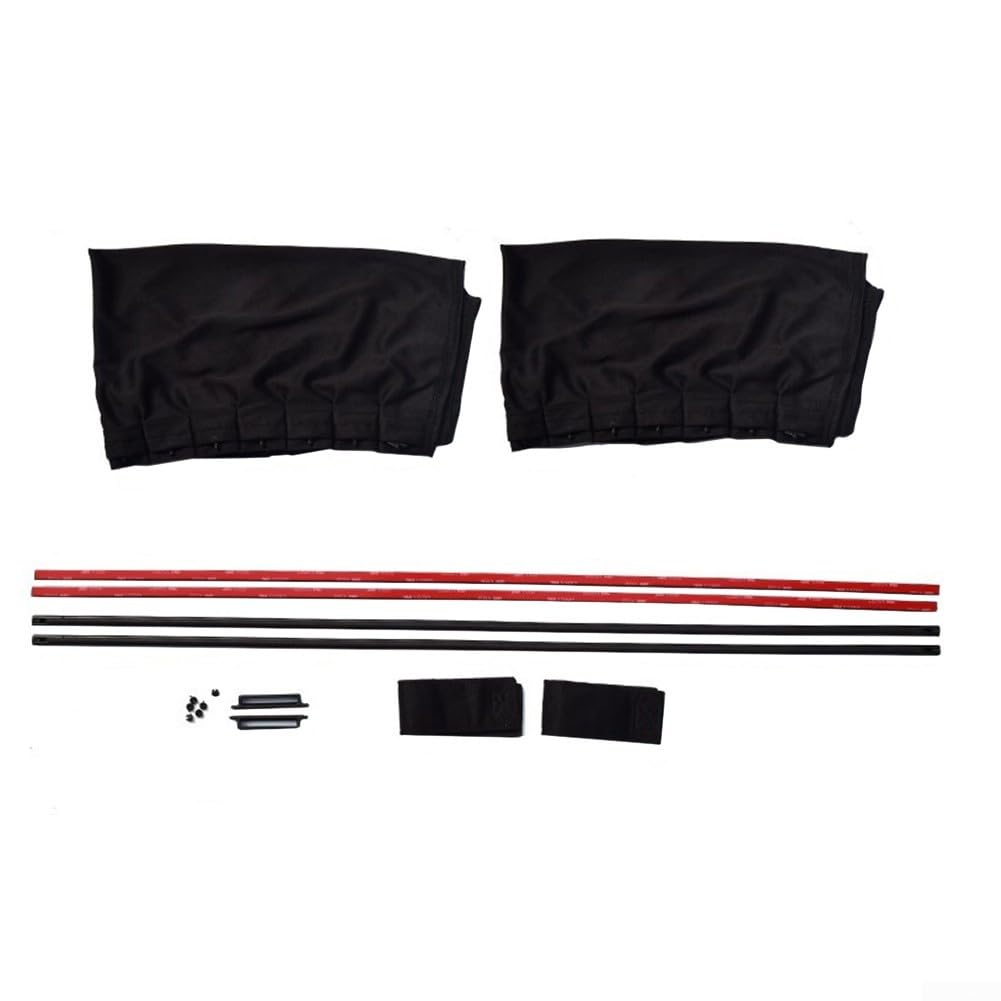 DAZZLEEX Fenstervorhang, Sonnenschutz, Sichtschutz, Sonnenlichtfilter mit doppelseitigem Klebeband für Auto, Van, SUV, 50 x 47 cm, Schwarz DAZZLEEX Fenstervorhang, Sonnenschutz, Sichtschutz, Sonnenlichtfilter mit doppelseitigem Klebeband für Auto, Van, SUV, 50 x 47 cm, Schwarz von DAZZLEEX