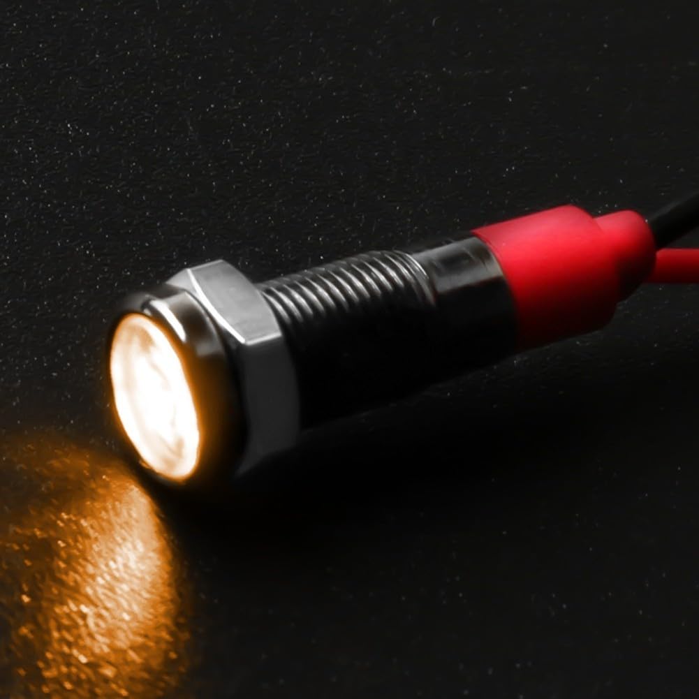 DAZZLEEX Packungen mit fünf zuverlässigen LED-Anzeigen; für eine gleichmäßige Beleuchtung auf mehreren Plattformen wie Booten oder LKWs (gelb) von DAZZLEEX