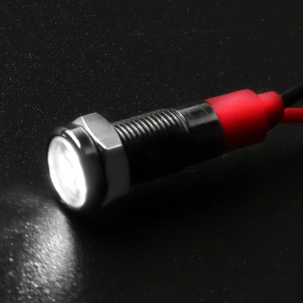 DAZZLEEX Packungen mit fünf zuverlässigen LED-Anzeigen; für eine gleichmäßige Beleuchtung auf mehreren Plattformen wie Booten oder LKWs (weiß) von DAZZLEEX