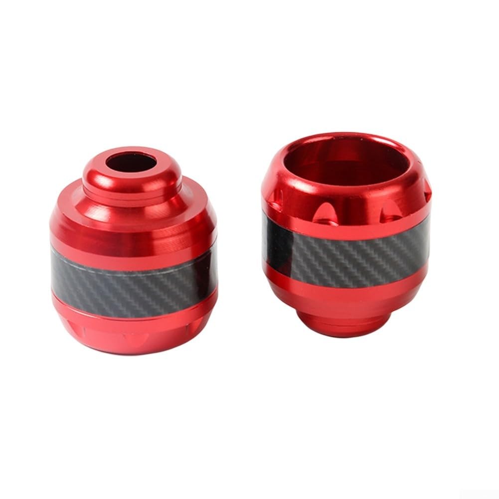 Stoßdämpfende Motorrad-Pads, Schutzgabelabdeckungen für Fahrersicherheit, Rot, 2 Stück Stoßdämpfende Motorrad-Pads, Schutzgabelabdeckungen für Fahrersicherheit, Rot, 2 Stück von DAZZLEEX
