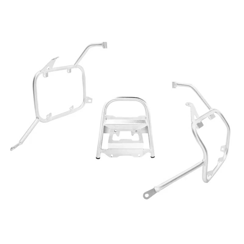 Gepäckregal Für F700GS Für F800GS 2009 2010 2011 2012 2013 2014 2015 2016 2017 Motorrad Fall Halterung Gepäck Rack Gepäckauflage(Silver One Set) von DBBPVPLFC