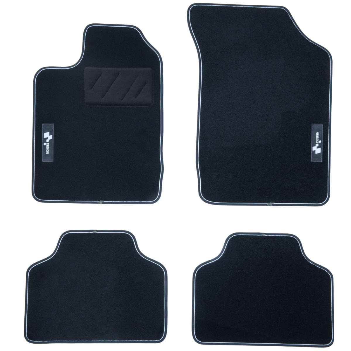 Auto-Fußmatten – passgenau für Clio 3 (2005-2014) – 4-teilig – rutschfeste Fußmatten für Auto von DBS