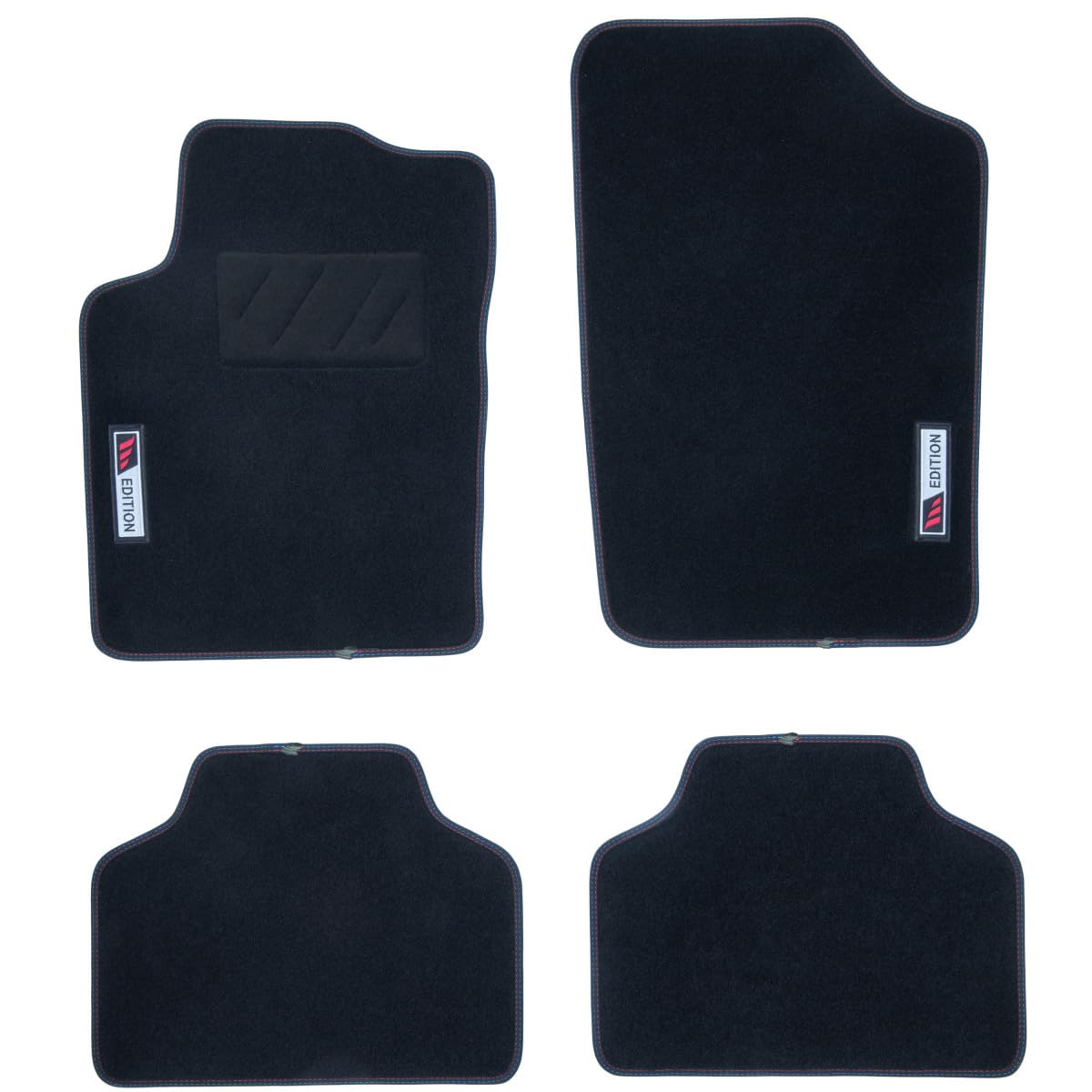 Autoteppiche – passgenau für 308 (2013-2021) – 4-teilig – rutschfeste Fußmatten für Auto, schwarz von DBS