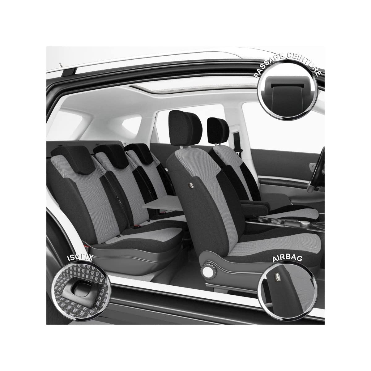 DBS 1011552 Autositzbezüge - nach Maß - hochqualitative Fertigung - Schnelle Montage - Kompatibel mit Airbag - Isofix DBS 1011552 Autositzbezüge - nach Maß - hochqualitative Fertigung - Schnelle Montage - Kompatibel mit Airbag - Isofix von DBS