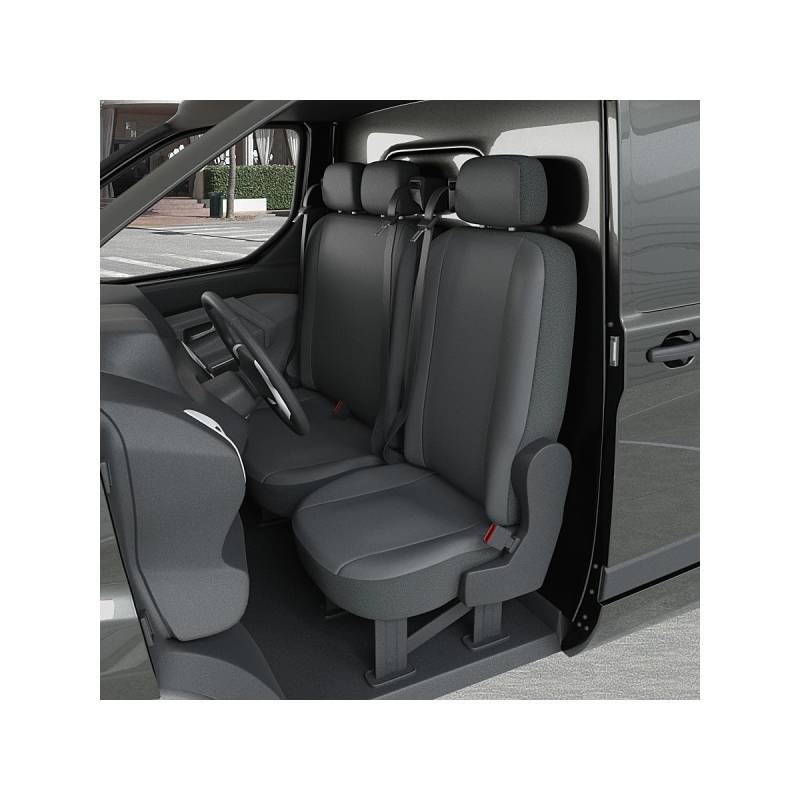 DBS 1013182 Autositzbezüge, Kunstleder, schnelle Montage, kompatibel mit Airbag-Isofix-1013182 von DBS