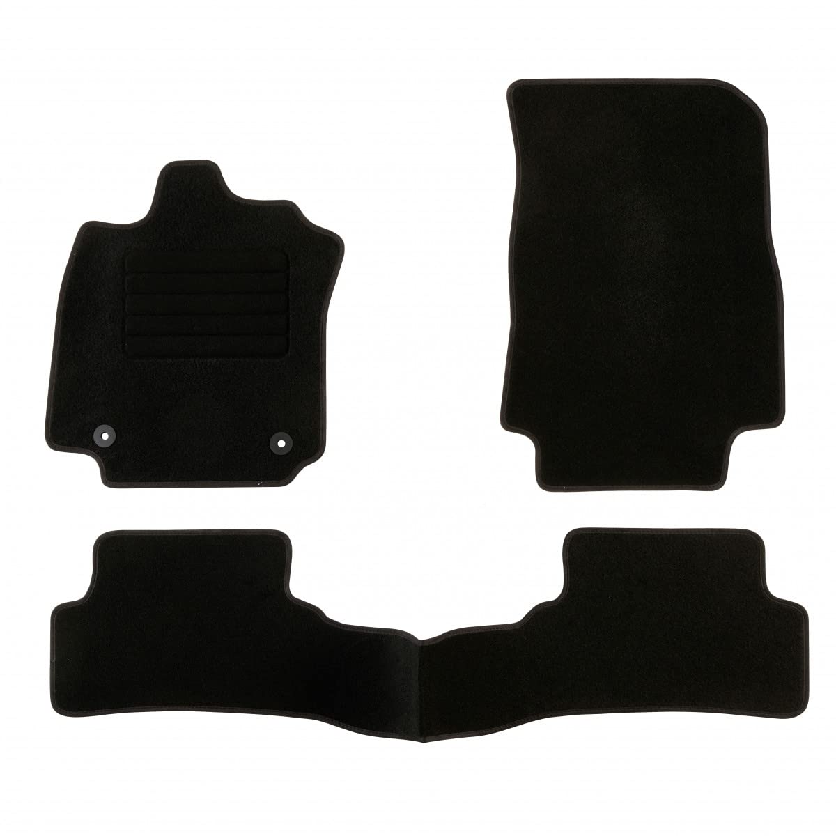 DBS 1764292 Autofußmatte - nach Maß - 3-teilig - Anti Rutsch - schwarzer Nadelfilz 900g/m² - Velours Fertigung - Sortiment Star DBS 1764292 Autofußmatte - nach Maß - 3-teilig - Anti Rutsch - schwarzer Nadelfilz 900g/m² - Velours Fertigung - Sortiment Star von DBS
