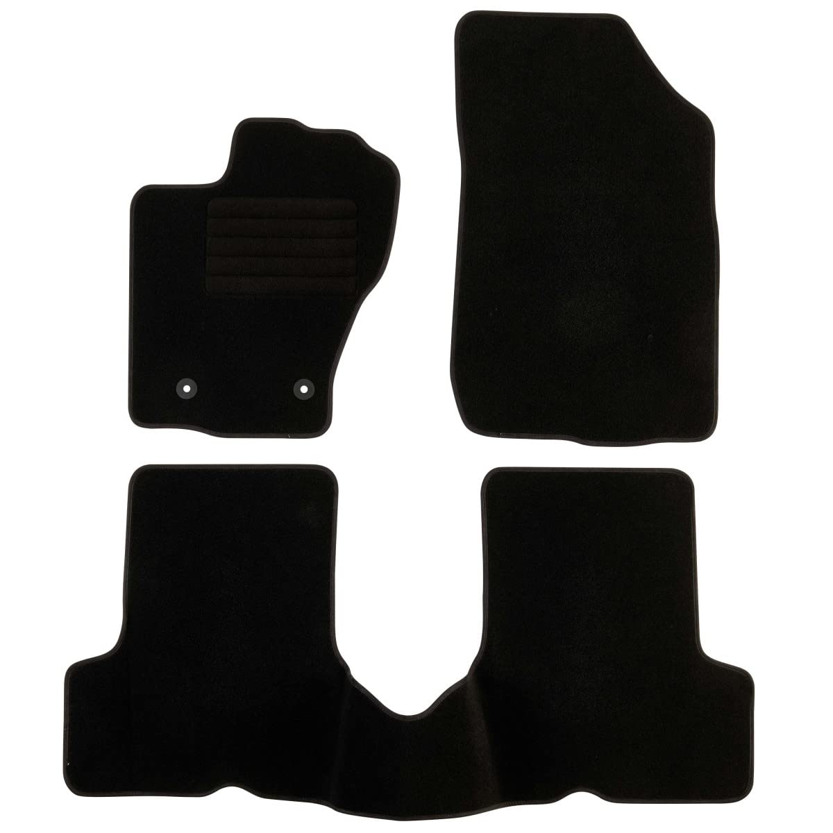 DBS 1765238 Autofußmatte - nach Maß - 3-teilig - Anti Rutsch - schwarzer Nadelfilz 900g/m² - Velours Fertigung - Sortiment Star DBS 1765238 Autofußmatte - nach Maß - 3-teilig - Anti Rutsch - schwarzer Nadelfilz 900g/m² - Velours Fertigung - Sortiment Star von DBS